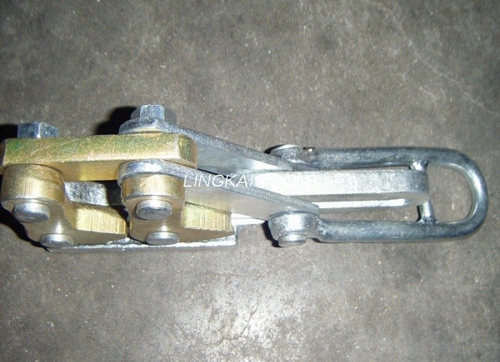 25-50GJ Steel Strand Tools SKDS / 10 KN Dual Cam Zemný oceľový chápadlo