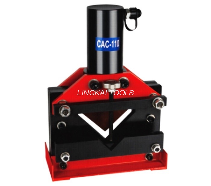Rezná sila 250 kN Hydraulická uhlová rezačka na oceľ 405 mm Výška 75 * 75 * 6 mm